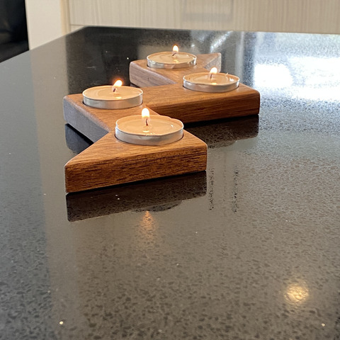 Timberglow Tea Candle holder - Kwila